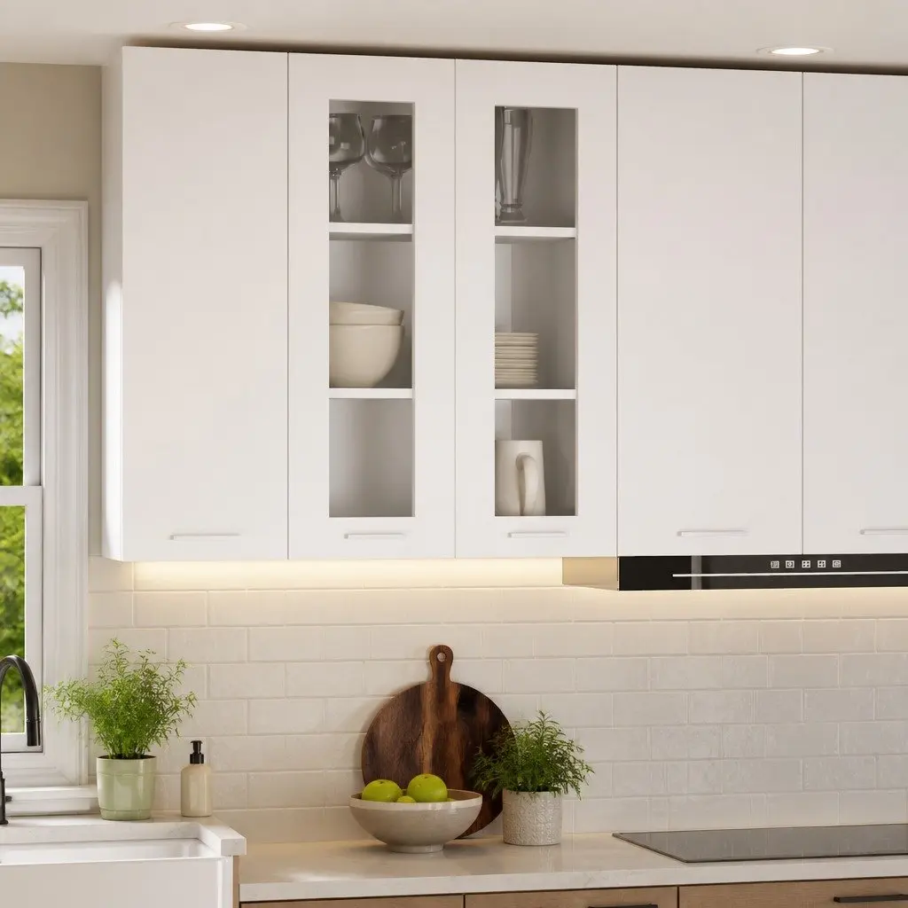 Hanging Kitchen Cabinet White Engineered Wood 60 x 31 x 80 cm