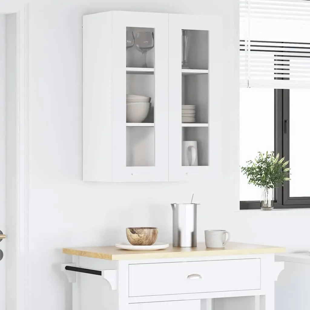 Hanging Kitchen Cabinet White Engineered Wood 60 x 31 x 80 cm