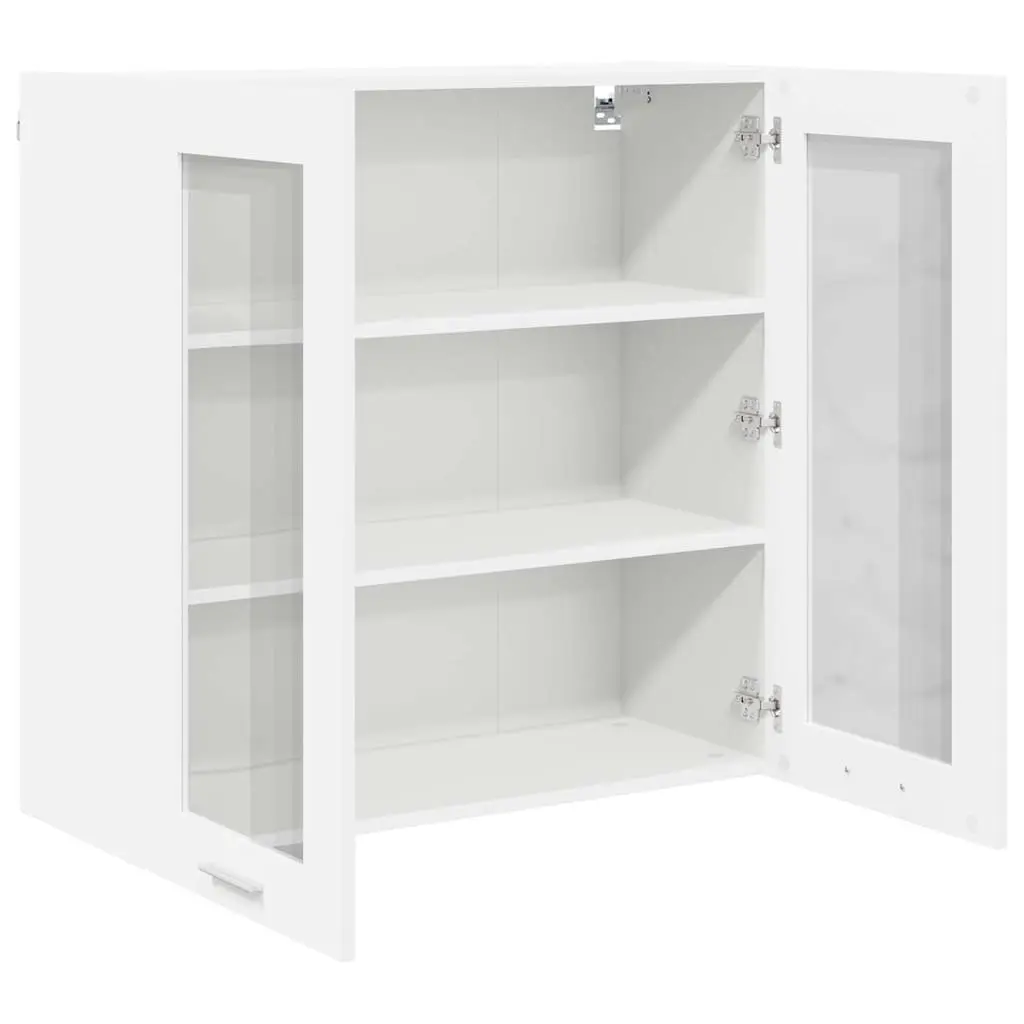 Hanging Kitchen Cabinet Modern Storage White 80 x 31 x 80 cm