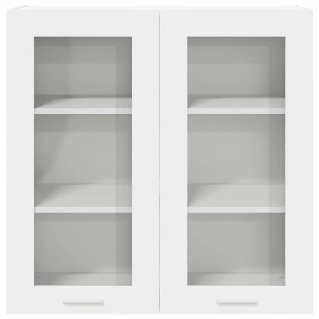 Hanging Kitchen Cabinet Modern Storage White 80 x 31 x 80 cm