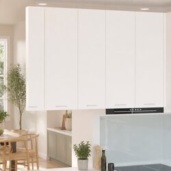 Engineered Wood White Kitchen Hanging Cabinet 30 x 31 x 100 cm