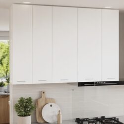 Engineered Wood Hanging Kitchen Cabinet in White 40 x 31 x 100 cm
