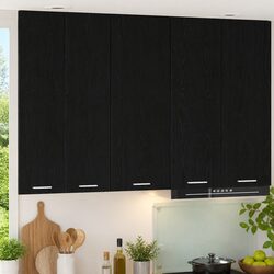 Black Oak Hanging Kitchen Cabinet – 40 x 31 x 100 cm
