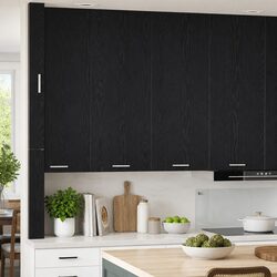 Hanging Kitchen Cabinet in Black Oak 80 x 31 x 100