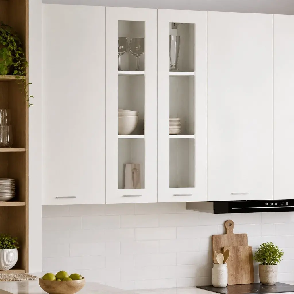 Hanging Cabinet Engineered Wood Spacious 60 x 31 x 100 cm White