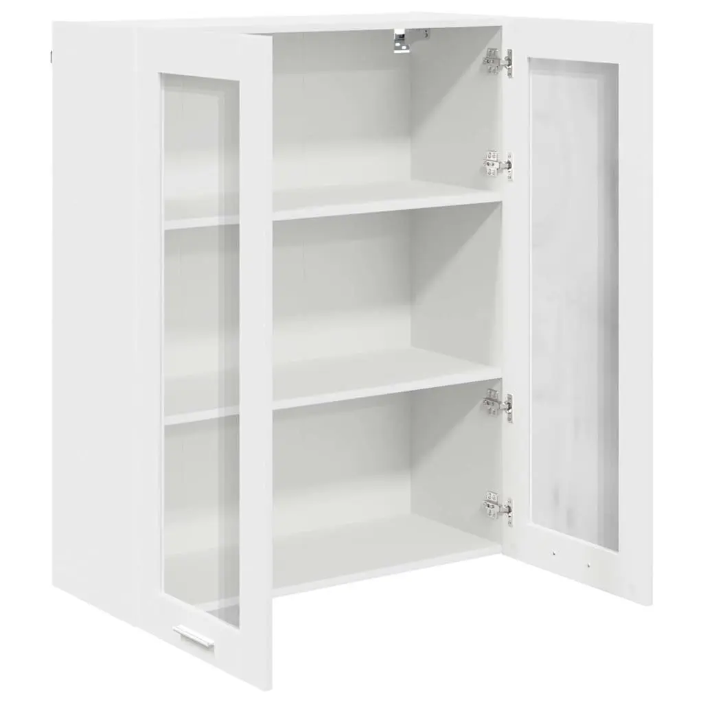 Hanging Kitchen Cabinet White Modern Storage 80 x 31 x 100 cm Engineered Wood