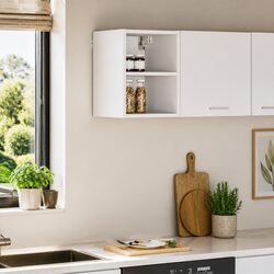 30 x 29.5 x 40 cm White Hanging Kitchen Cabinet