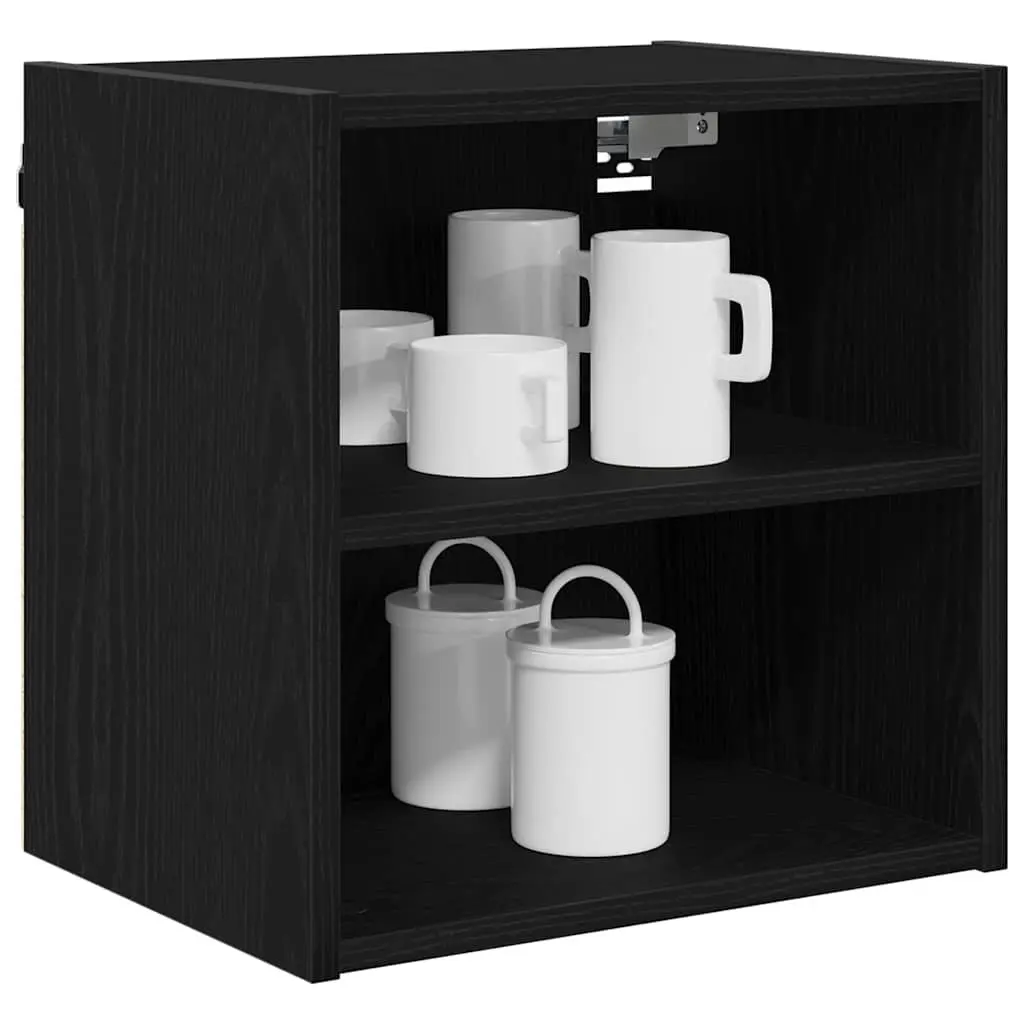 Hanging Kitchen Cabinet Modern Storage 40x29.5x40cm Black Oak