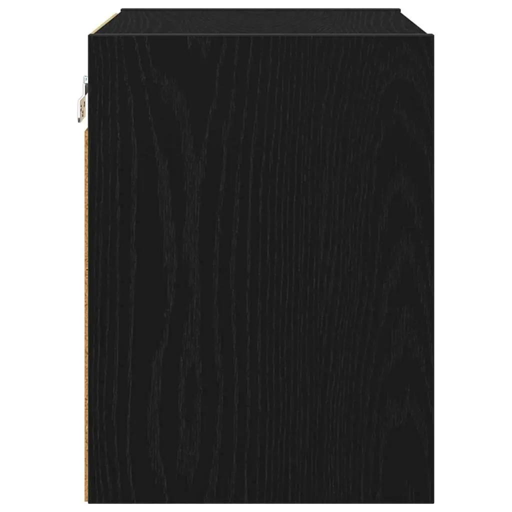 Hanging Kitchen Cabinet Modern Storage 40x29.5x40cm Black Oak