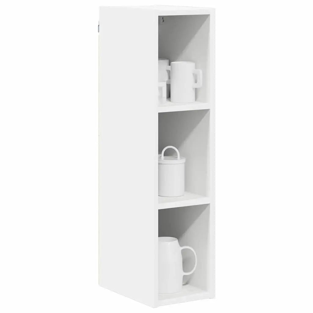 Hanging Cabinet Modern White Engineered Wood Storage 80cm x 29.5cm x 20cm