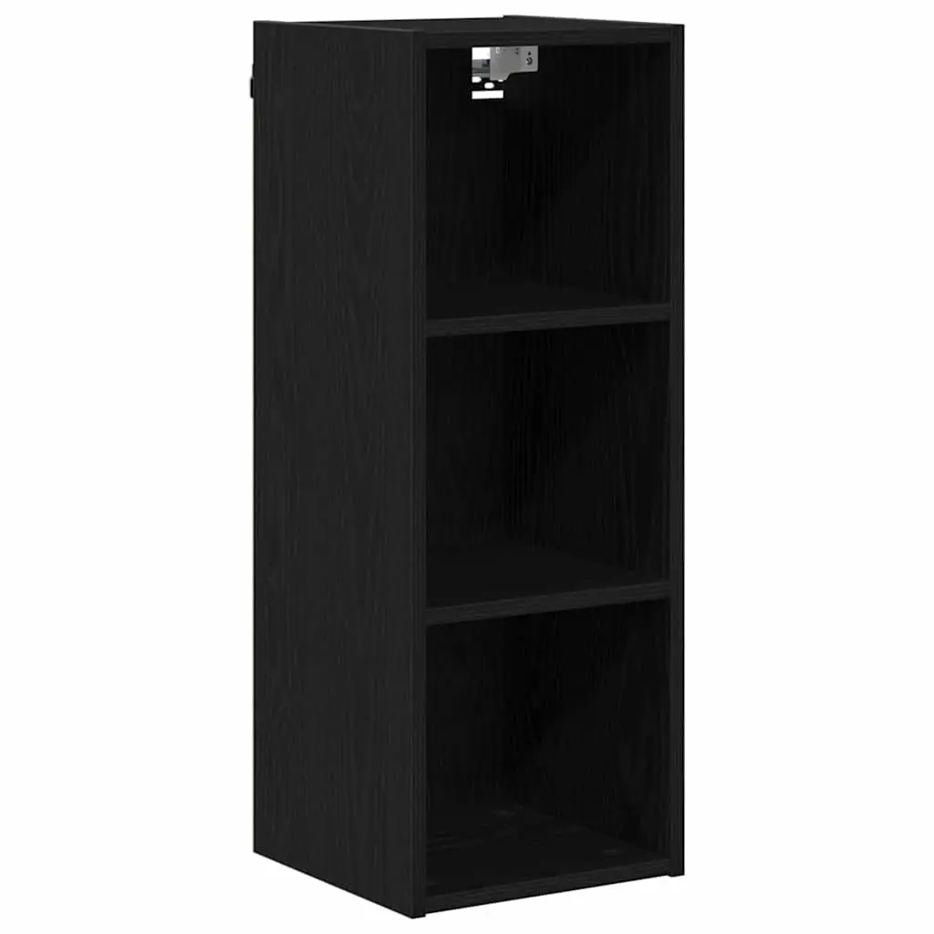 Hanging Kitchen Cabinet Modern Storage Engineered Wood 30x29.5x80cm Black Oak