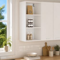 Engineered Wood Hanging Kitchen Cabinet in White