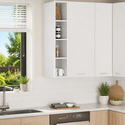 Engineered Wood Wall-Mounted Kitchen Cabinet in White