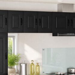 Black Kitchen Cabinet Dishwasher Panel Kalmar 30x31x40cm