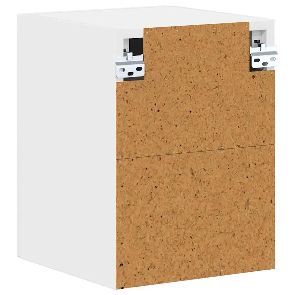 Kitchen Cabinet High Gloss White Compact Engineered Wood Storage Cupboard