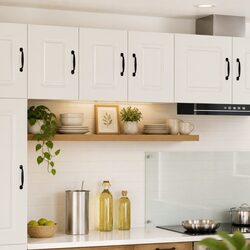Engineered Wood Kitchen Cabinet with High Gloss Finish