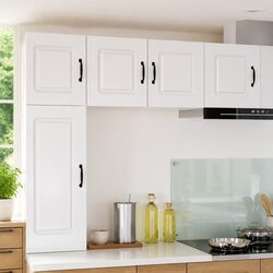 White Engineered Wood Kitchen Cabinet Storage Panels