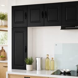 Engineered Wood Black Dishwasher Panel Cabinet 40 x 31 x 40 cm