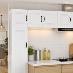Engineered Wood Kitchen Cabinet in High Gloss White 40x31x40cm