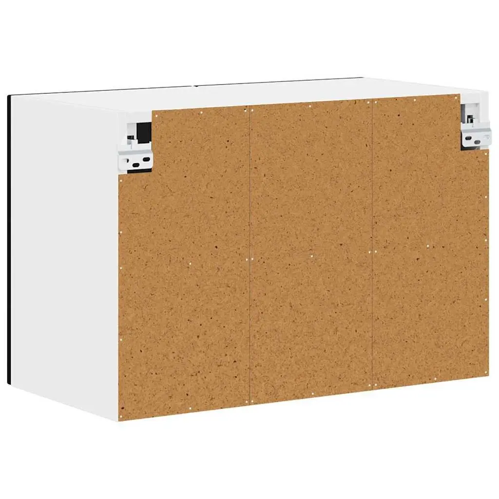 Dishwasher Panel Engineered Wood Storage Compact Black 60 x 31 x 40cm