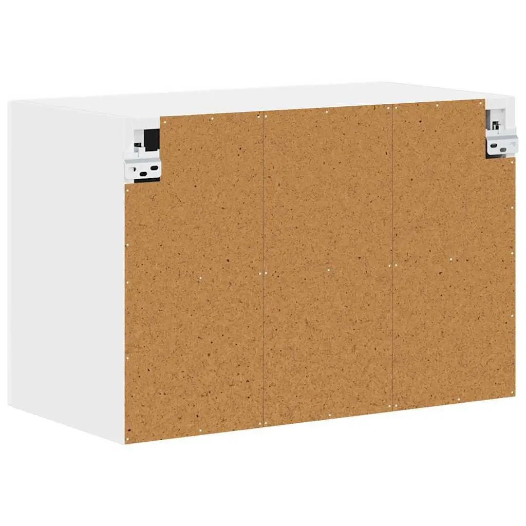 Dishwasher Panel Storage Organiser High Gloss White 60x31x40cm