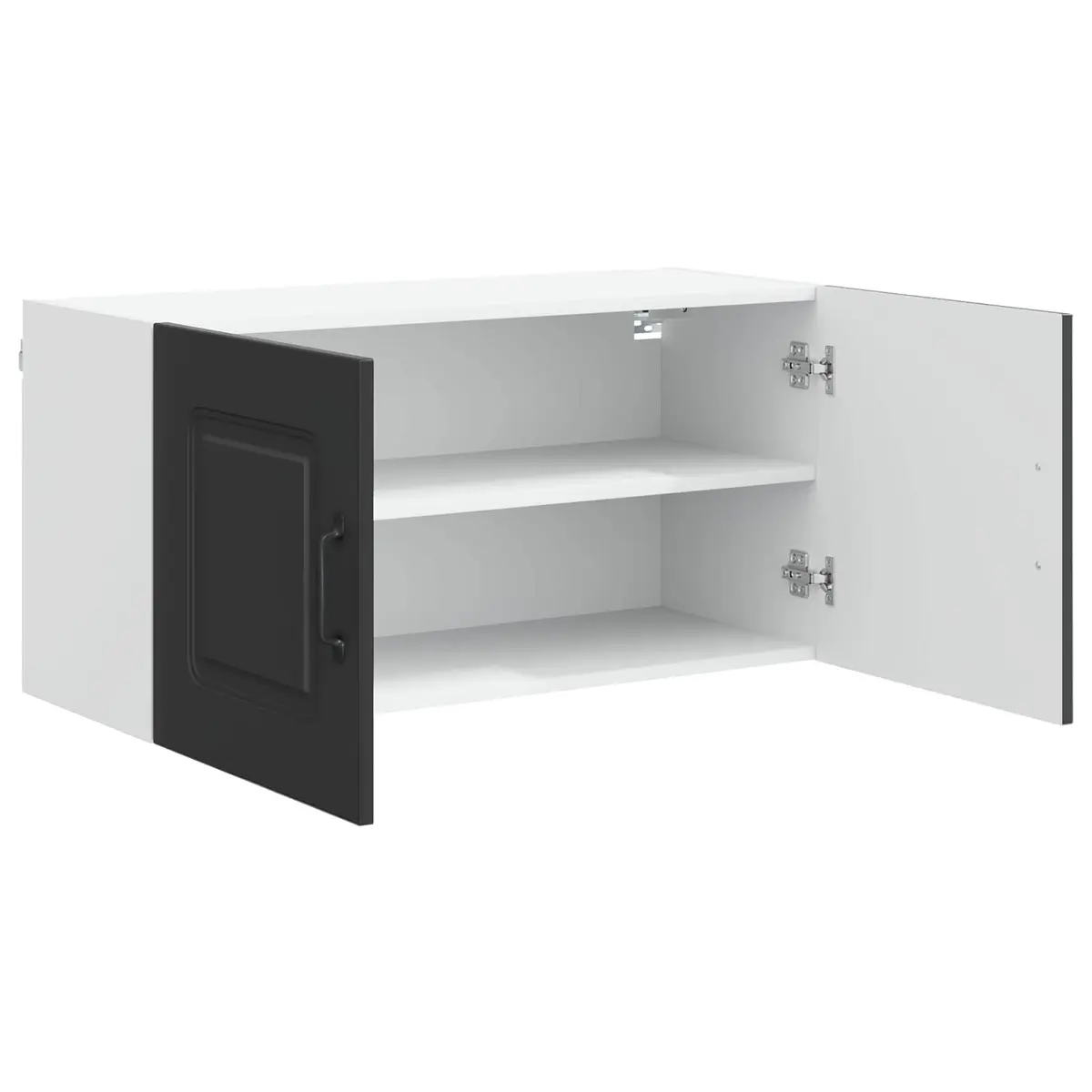 Kitchen Cabinet Engineered Wood Storage Black 80x31x40cm