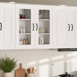 White Engineered Wood Kitchen Cabinet Kalmar 40x31x80cm