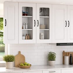 Sleek White Engineered Wood Storage Unit for Modern Homes