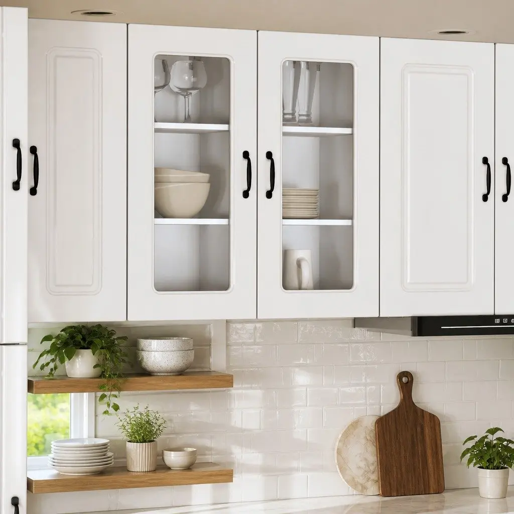 Dishwasher Panel Engineered Wood High Gloss White Kitchen Cabinet Door Front