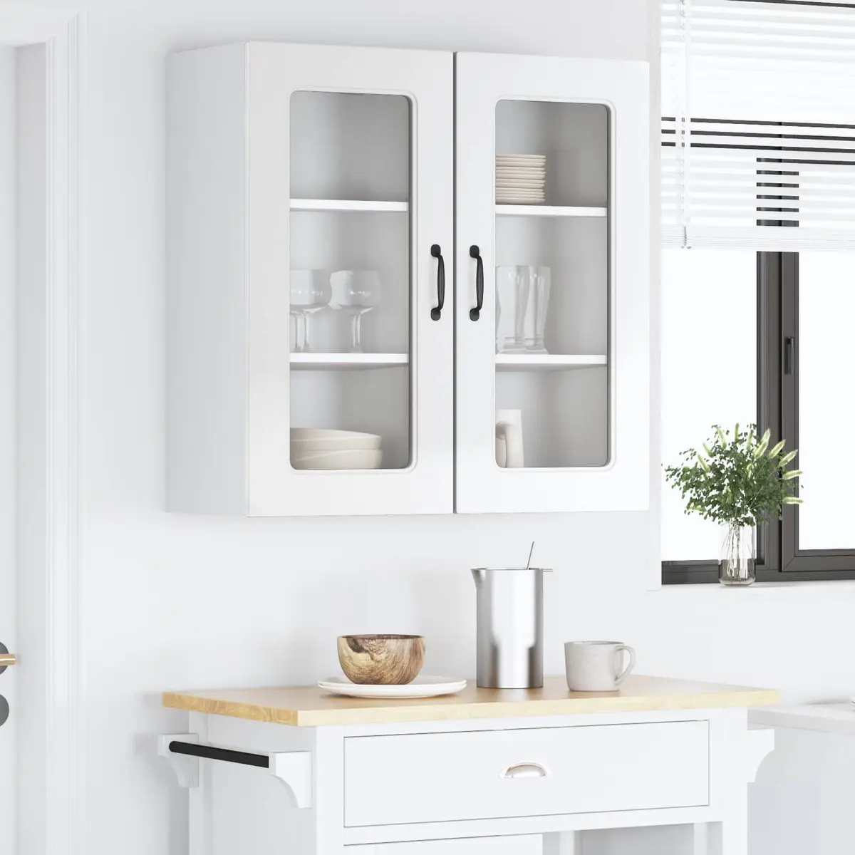 Dishwasher Panel Engineered Wood High Gloss White Kitchen Cabinet Door Front