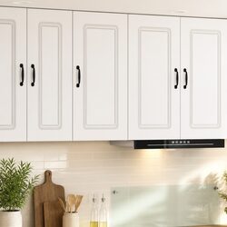 Engineered Wood Kitchen Cabinet in High Gloss White