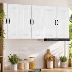 Engineered Wood Kitchen Cabinet in High Gloss White