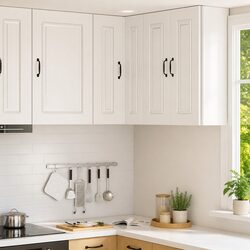 Engineered Wood Kitchen Cabinet in High Gloss White