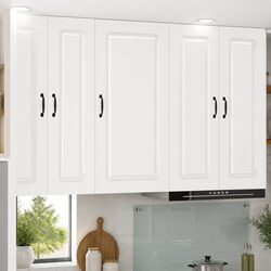 White Engineered Wood Kitchen Dishwasher Panel Cabinet