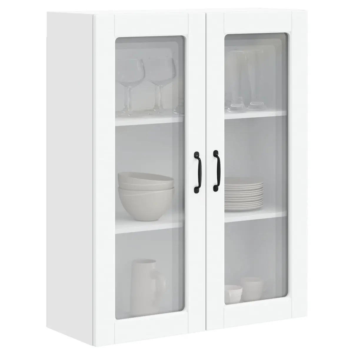 Kitchen Cabinet Engineered Wood Storage Unit White Rectangular 80x31x100cm