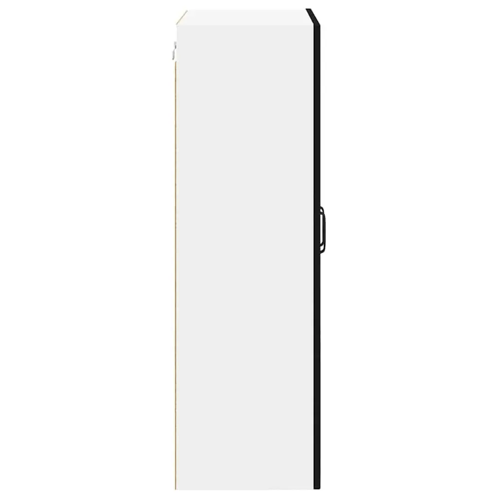 Dishwasher Panel Kitchen Cabinet Black Engineered Wood Storage Cupboard