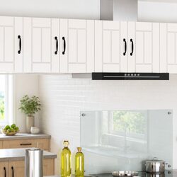 Kitchen Wall Cabinet with Dishwasher Panel, White