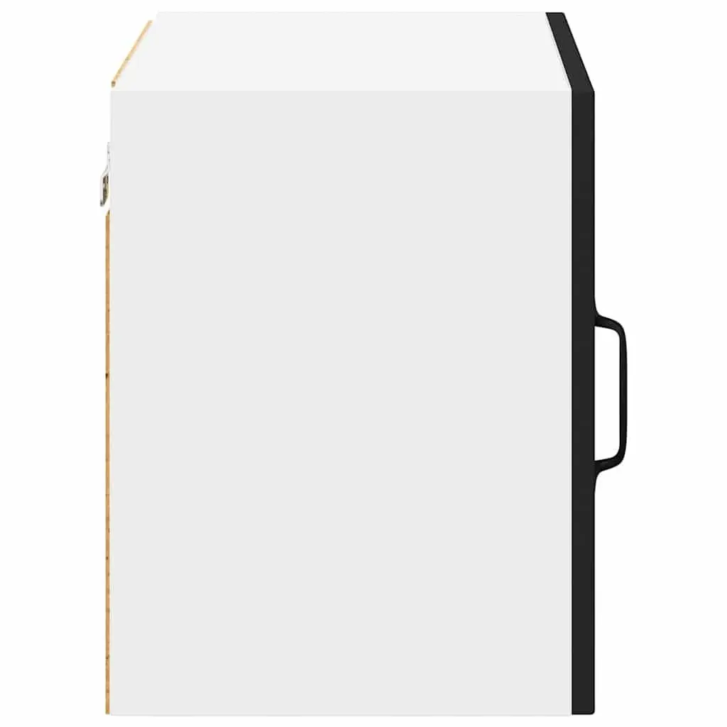 Wall Cabinet Set of 2 Black Engineered Wood 50 x 31 x 40 cm