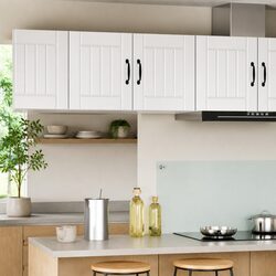 Engineered Wood Wall Cabinet Dishwasher Panel in White