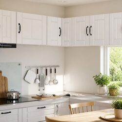 Corner Wall Cabinet for Kitchen Storage 57x57x40cm