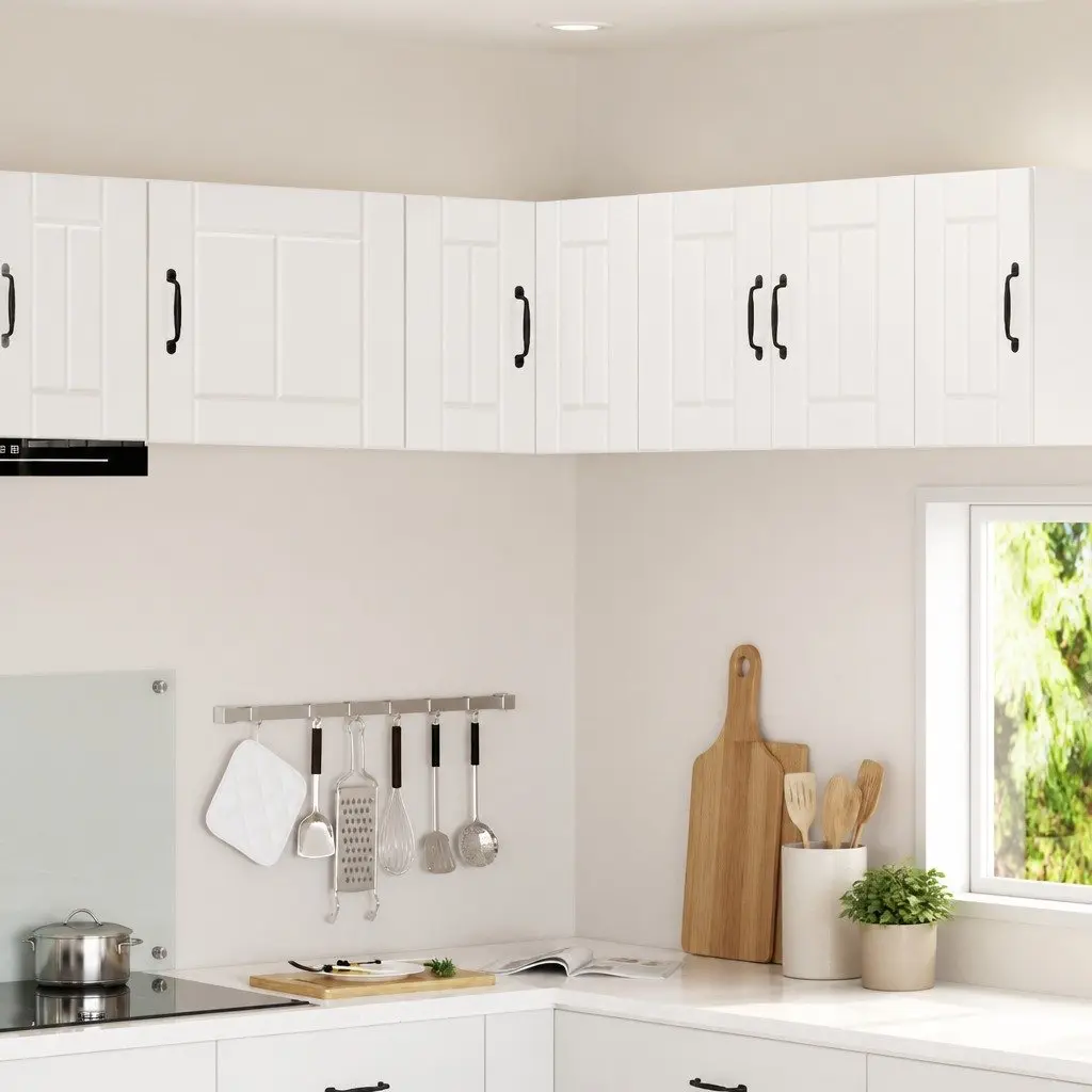 Wall Corner Cabinet High Gloss White 57 x 57 x 40 cm