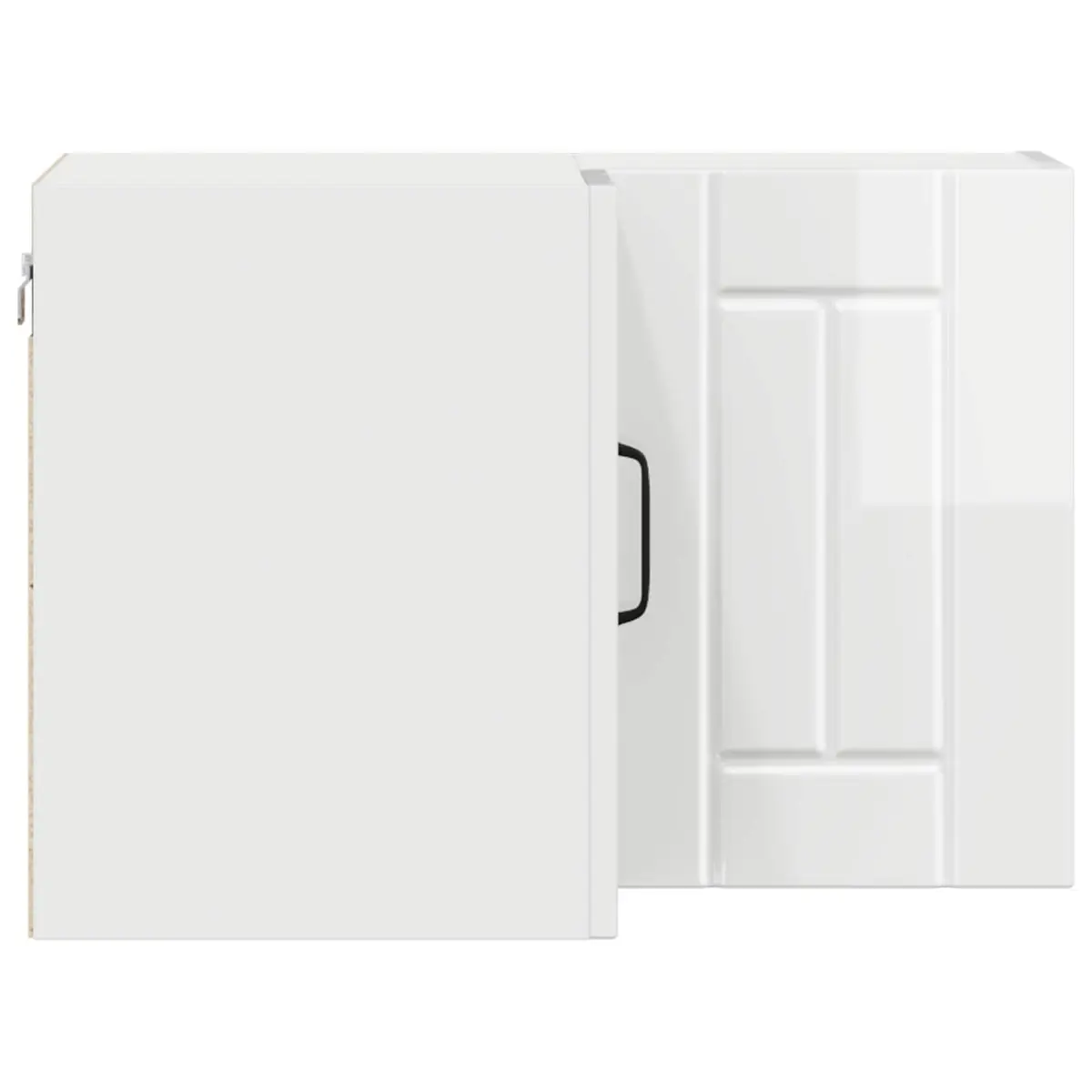 Wall Corner Cabinet High Gloss White 57 x 57 x 40 cm
