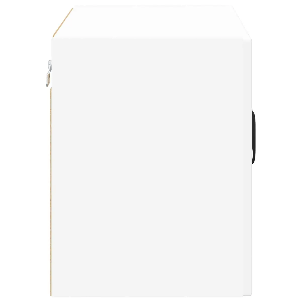 Wall Glass Cabinet White Modern Storage 60x31x40cm Kitchen Organiser Unit