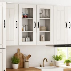 High Gloss White Engineered Wood Wall Cabinet