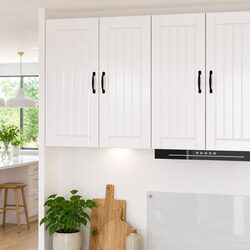 Engineered Wood High Gloss White Wall Cabinet 40x31x80cm