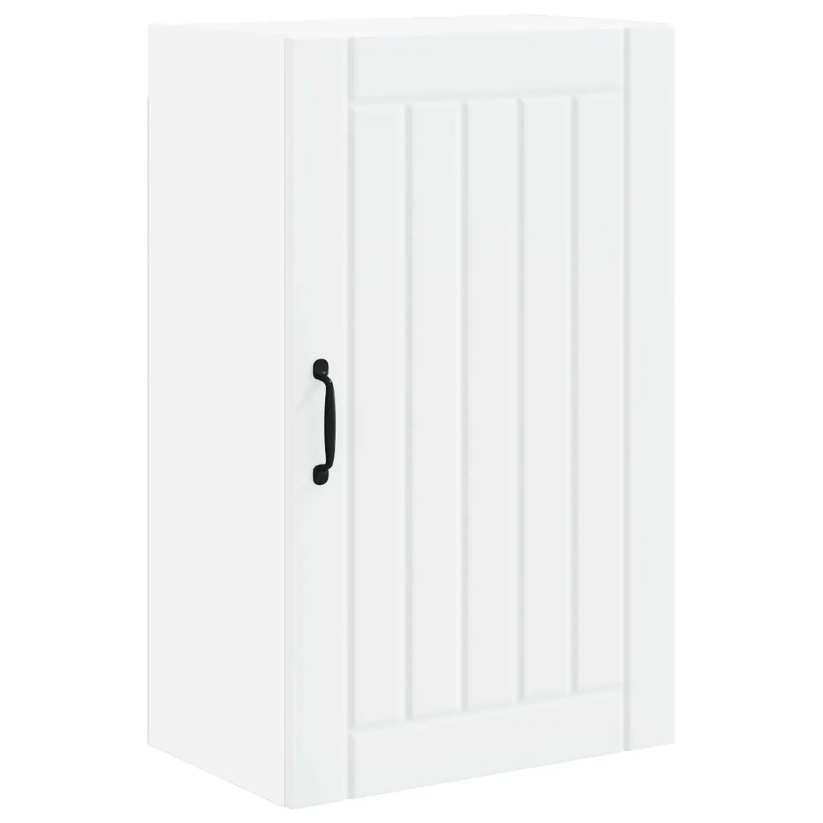 Engineered Wood Wall Cabinet Modern Storage Unit 50 x 31 x 80 cm White