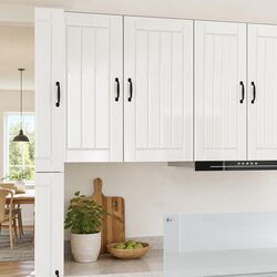 Wall-Mounted Kitchen Storage Cabinet with Dishwasher Panel