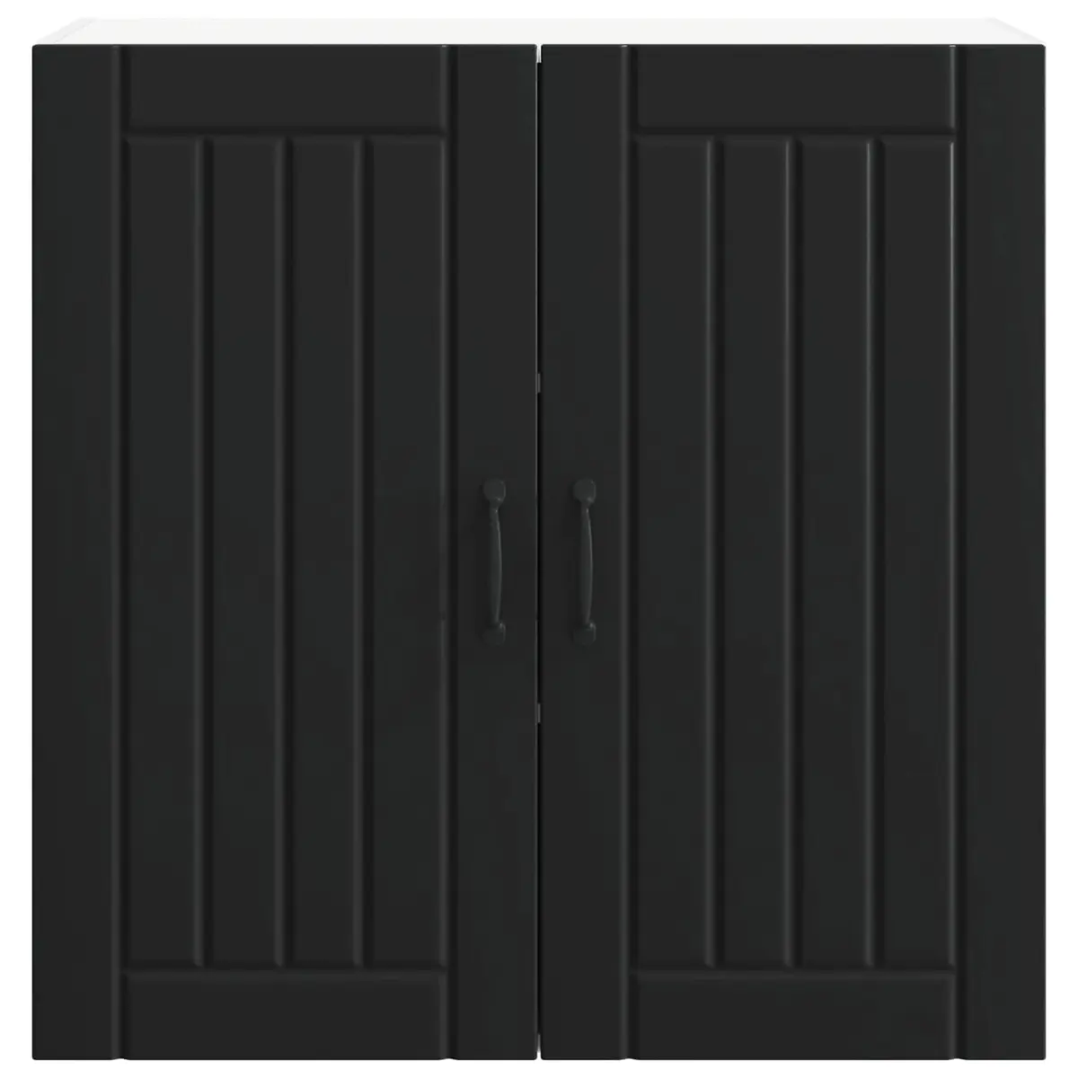 Wall Cabinet Storage Modern Black Engineered Wood 80x31x80cm Dishwasher Panel