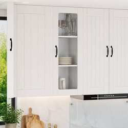Engineered Wood Wall Glass Cabinet for Efficient Storage