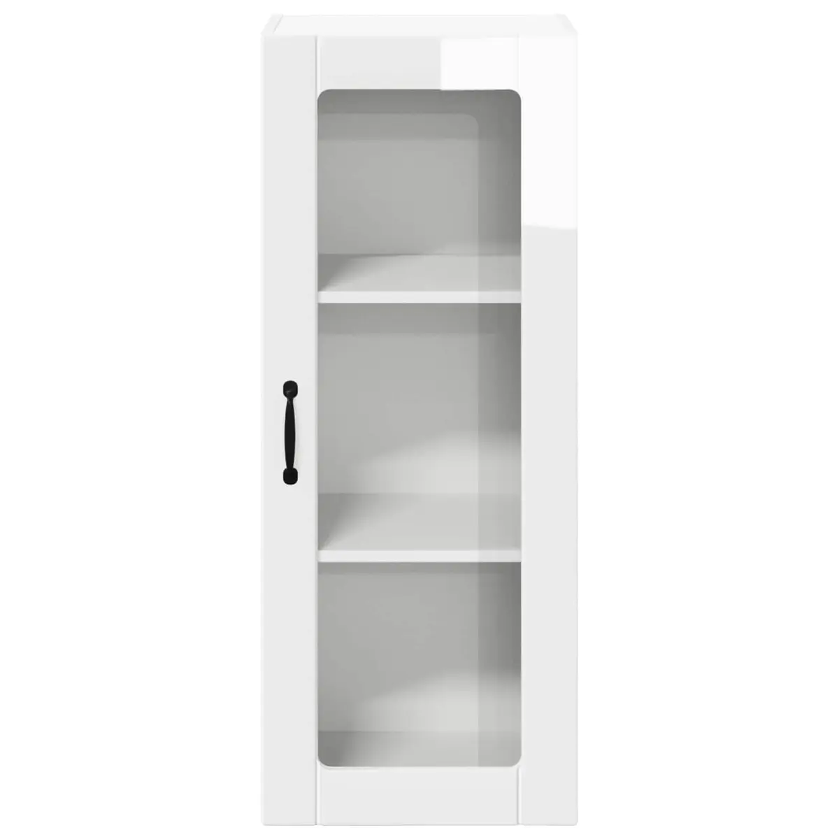 Wall Cabinet High Gloss White Modern Kitchen Storage 40 x 31 x 100 cm